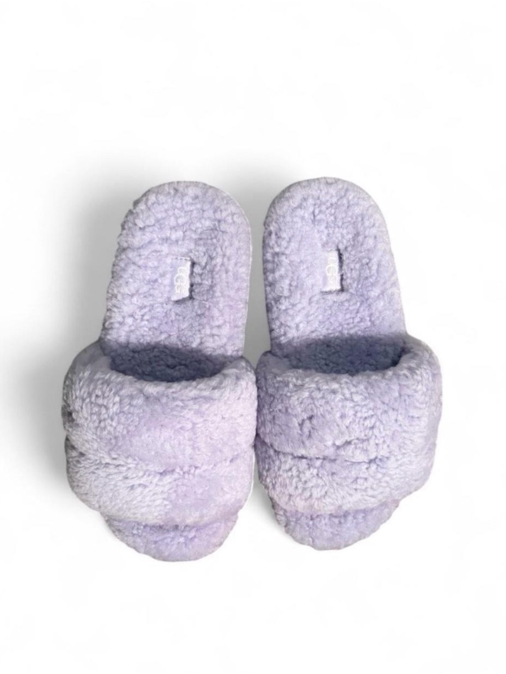 UGG Lilac Fuzzy Slide Slippers